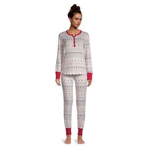 Claudel Print 2-Piece Pyjama Set Loungewear Christmas/Winter Size XXL NWT
